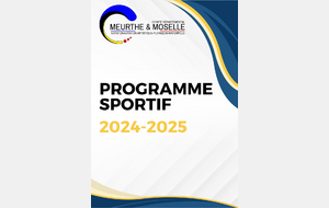 Programme sportif 2024/2025