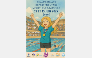 Championnats départementaux Eté 54, we 14 et 15 juin JOEUF