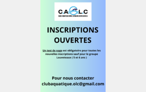 Inscriptions ouvertes pour la saison 2025/2026