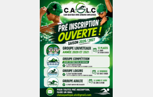 Pré inscription saison 2026/2027