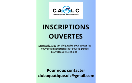 Inscriptions ouvertes pour la saison 2025/2026