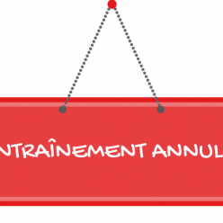 Entraînements annulés